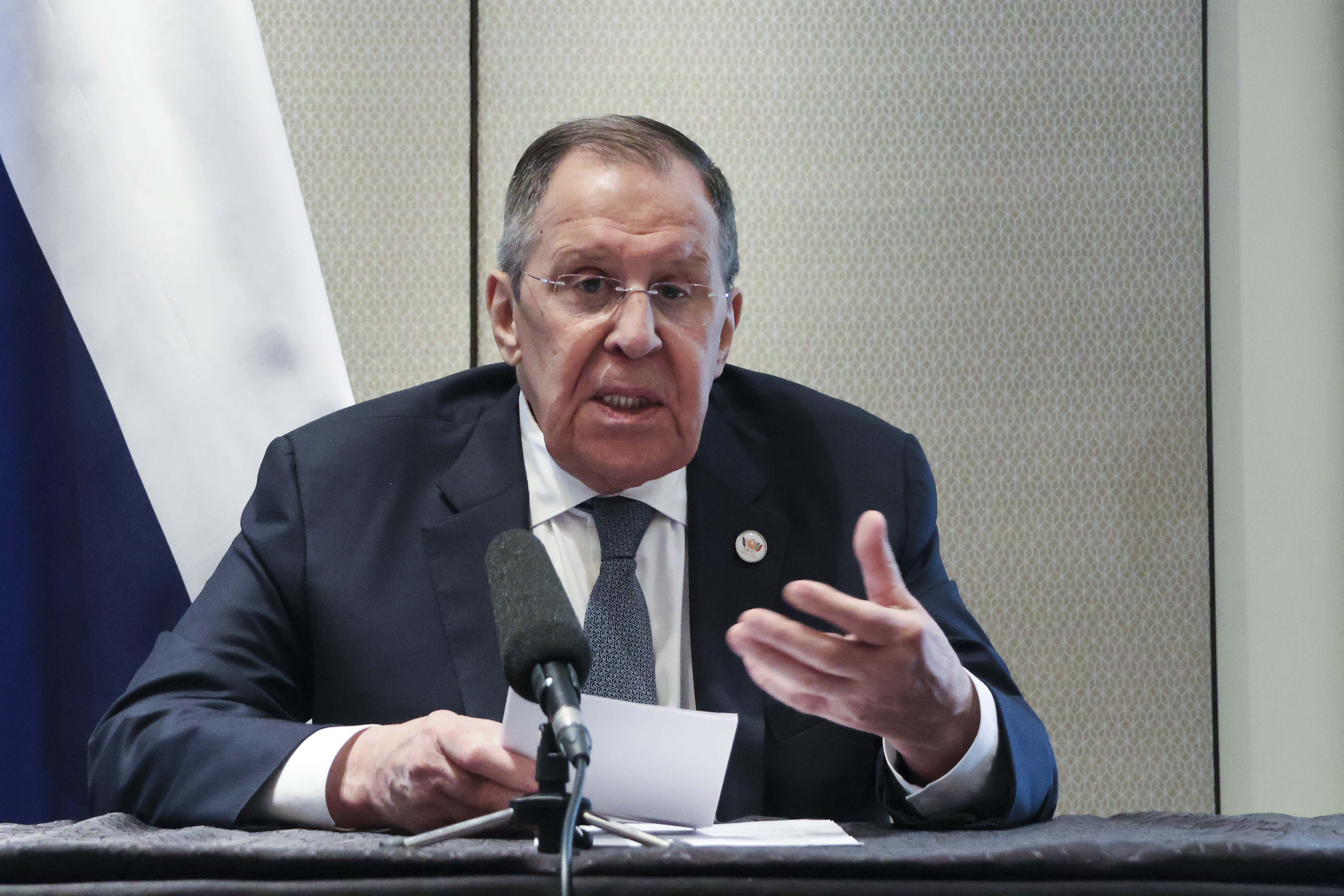 El ministro ruso de Exteriores, Serguéi Lavrov. (Foto Prensa Libre: EFE/ Marta Teixidó).
