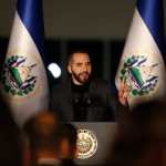 AME3206. ANTIGUO CUSCATLÁN (EL SALVADOR), 19/05/2026.- El presidente de El Salvador, Nayib Bukele, aseguró que el país centroamericano se convertirá en la nación con el "mayor" respeto a la ley y al orden en el mundo, este martes durante la inauguración de las nuevas oficinas centrales de la Fiscalía General de la República (FGR), en Antiguo Cuscatlán (El Salvador). EFE/ Rodrigo Sura