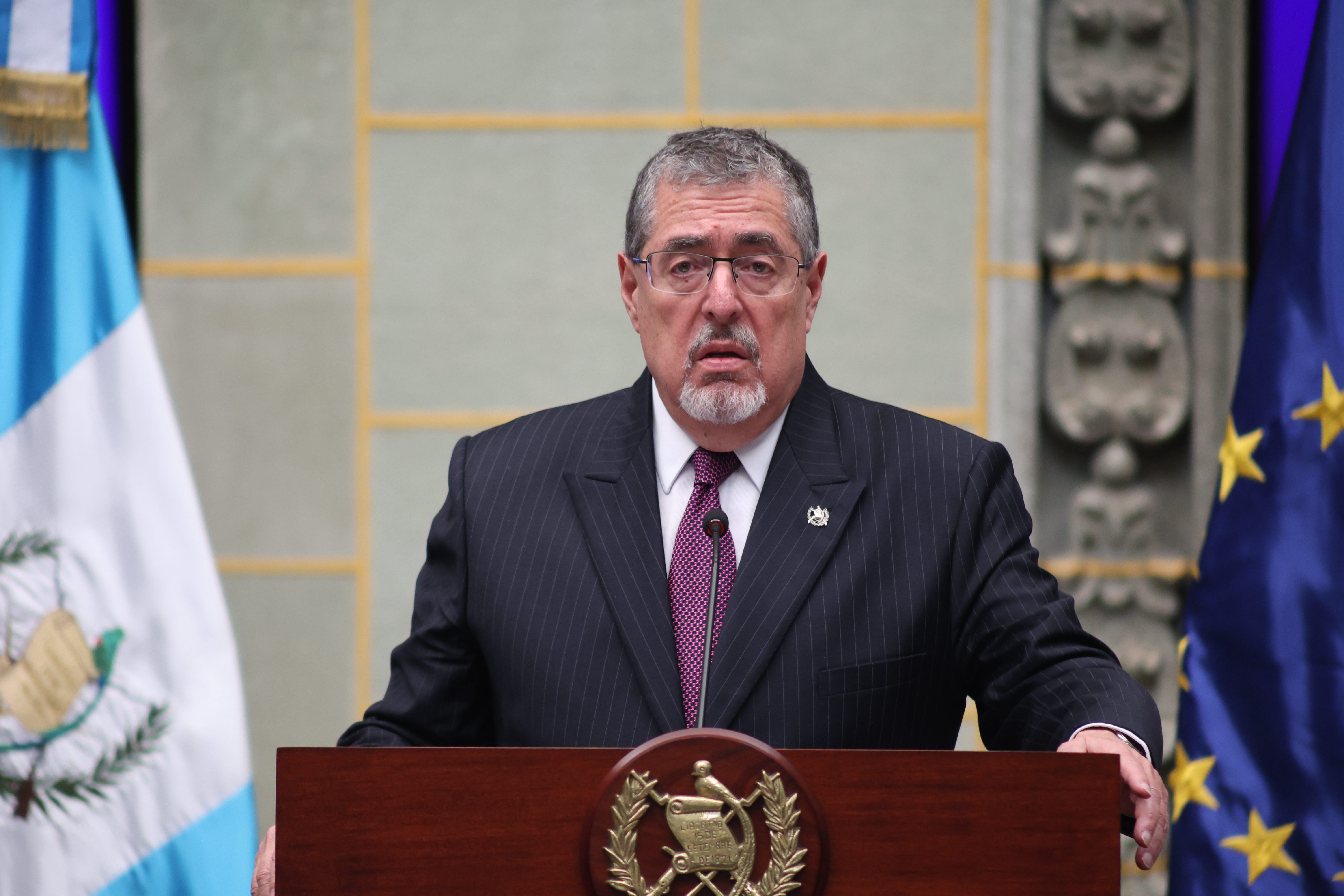 El presidente de Guatemala, Bernardo Arévalo de León. (Foto Prensa Libre: EFE/ Christian Gutiérrez). 