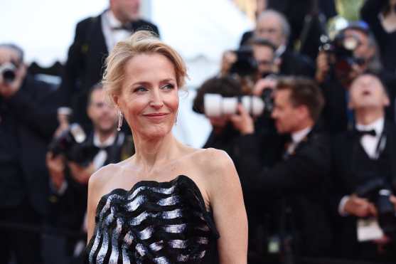 CANNES (France), 22/05/2026.- Gillian Anderson attends the premiere of 'The Birthday Party' (Histoires De La Nuit) during the 79th annual Cannes Film Festival, in Cannes, France, 22 May 2026. The film festival runs from 12 to 23 May 2026. (Cine, Francia) EFE/EPA/TERESA SUAREZ
