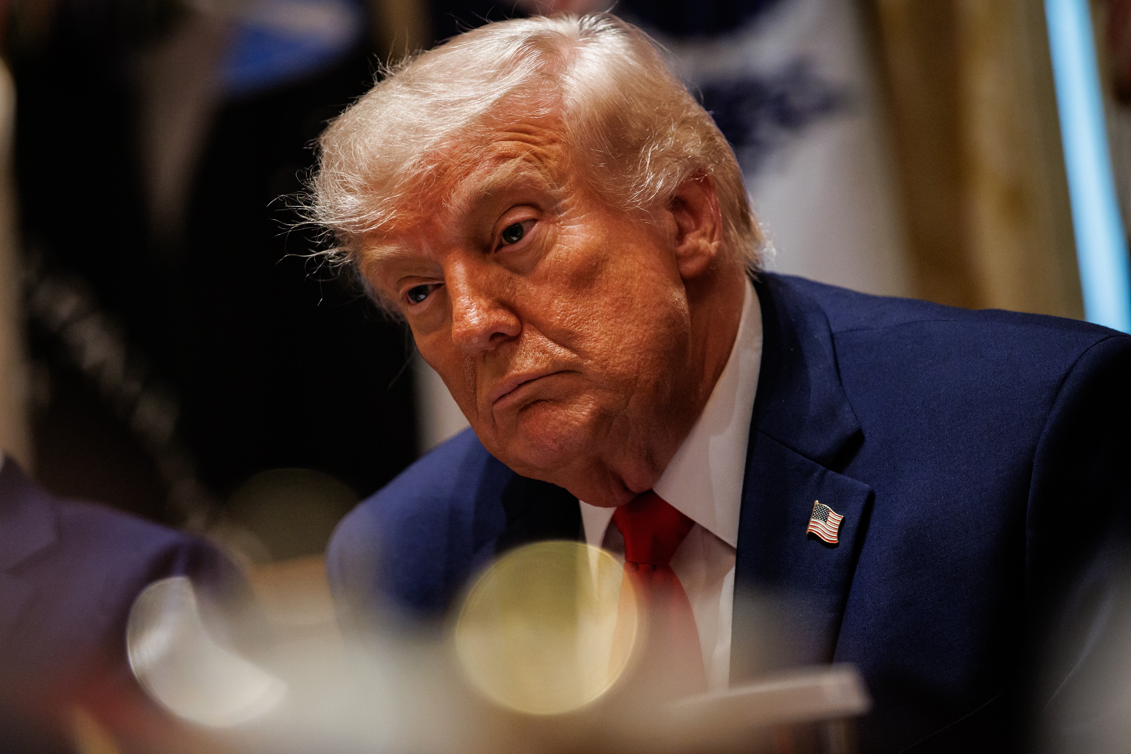El presidente de Estados Unidos, Donald Trump. (Foto Prensa Libre:  EFE/EPA/SAMUEL CORUM / POOL). 