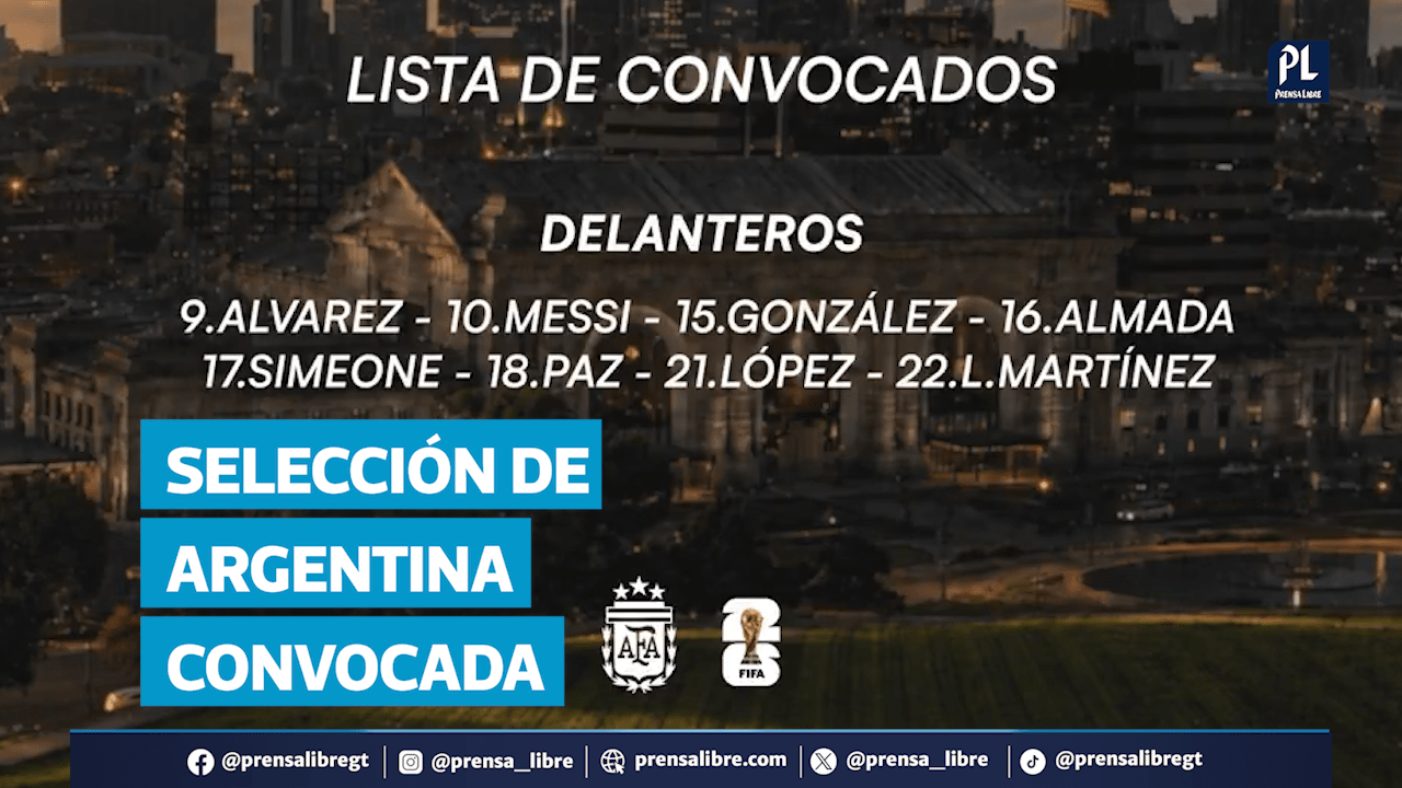 ¿Quién quedó fuera? Argentina presenta lista para el Mundial 2026
