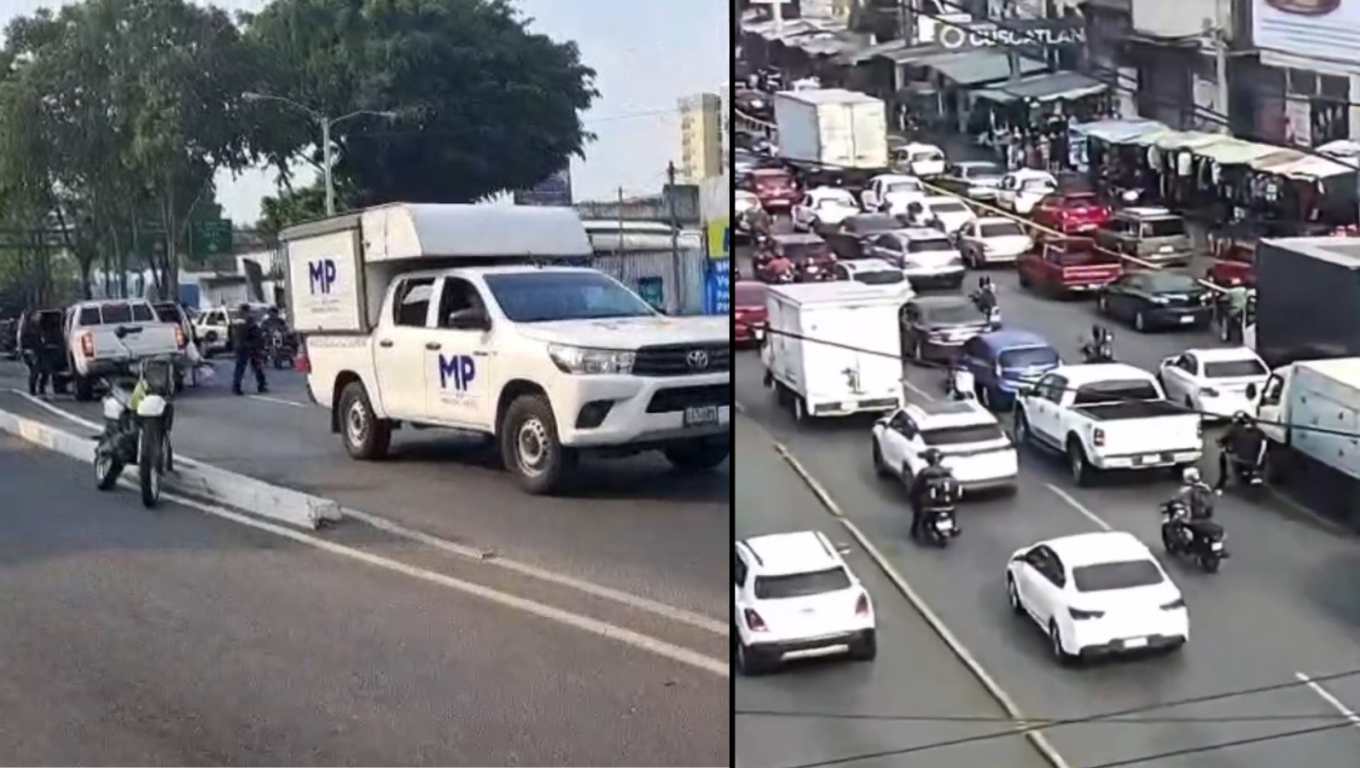 Un ataque armado se registró en el bulevar Liberación y 3a. avenida, zona 13, frente a la colonia Pamplona, donde autoridades del Ministerio Público y la Policía Nacional Civil realizan diligencias en la escena, lo que afecta la circulación vehicular hacia el Obelisco.