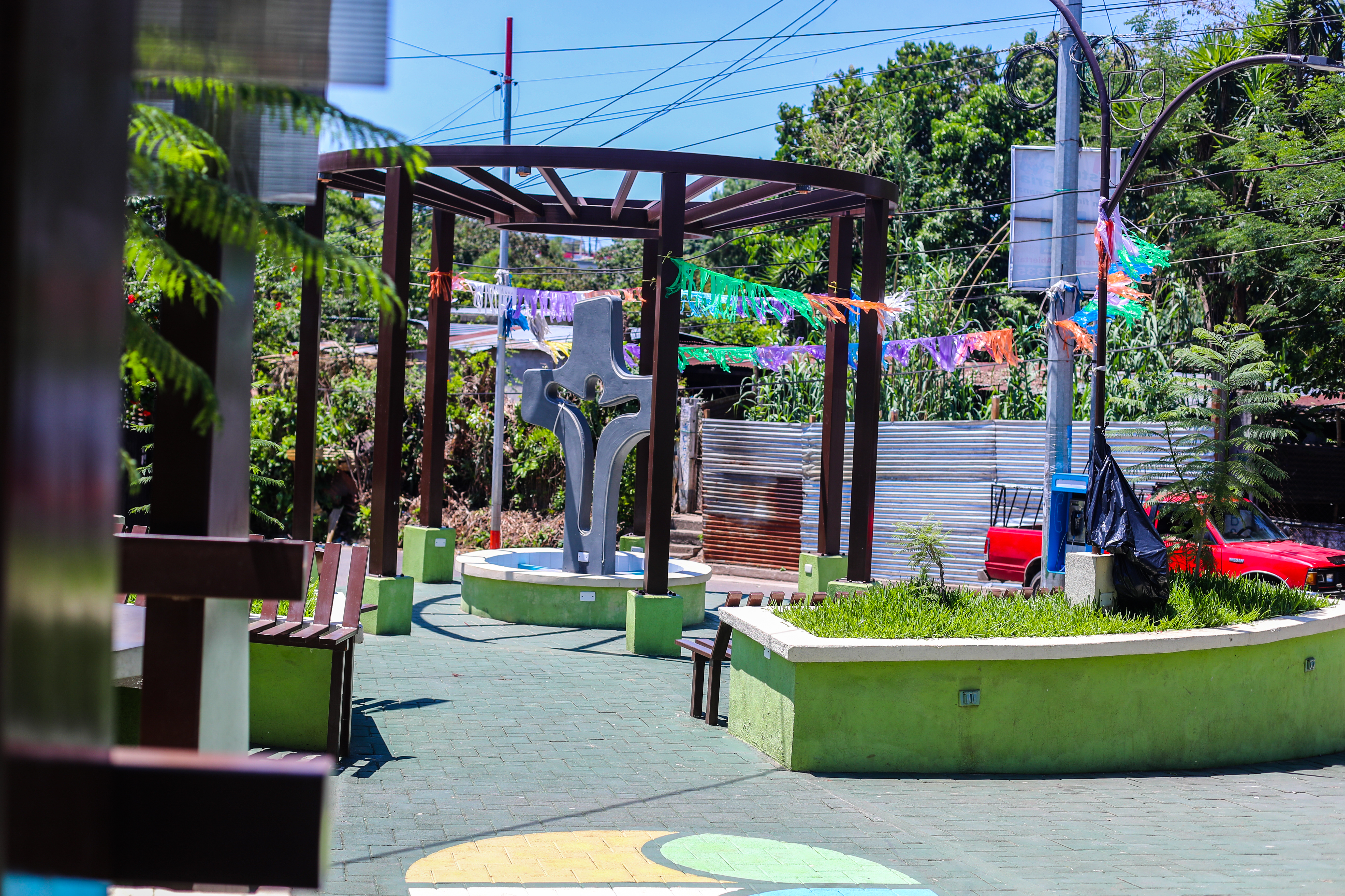 Otra opción para la municipalidad o/y parque central, sería en donde hoy en día, se encuentra el Parque Recreativo. (Foto Prensa Libre: Juan Diego González)