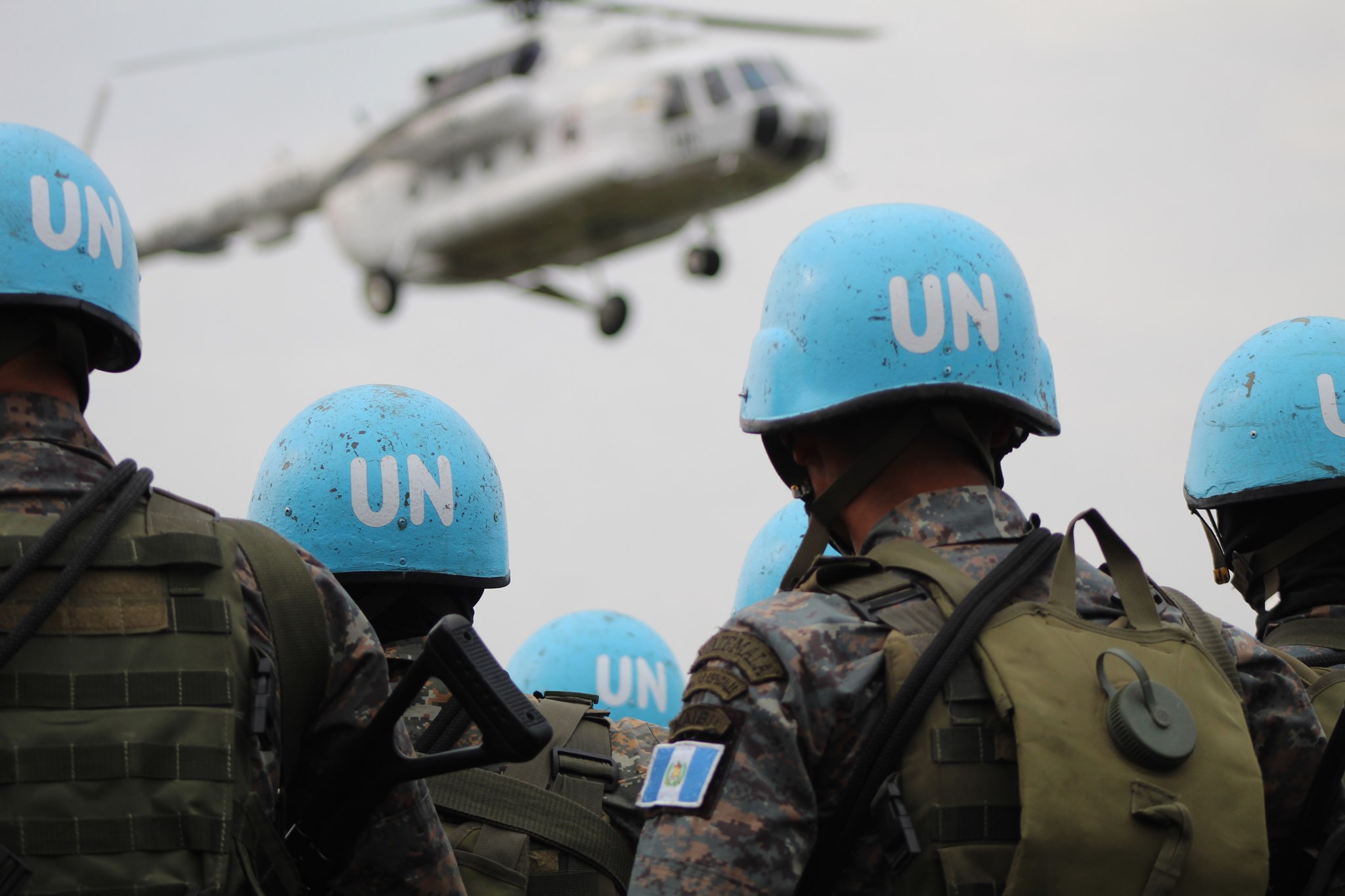 Guatemala mantiene desde el 2006 un contingente de cascos azules en la misión de la ONU en la RD del Congo. (Foto Prensa Libre: Tomada de la página de Facebook de United Nations)