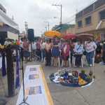 Misa frente al Ministerio Público en zona 1 durante actividad interreligiosa Centinelas