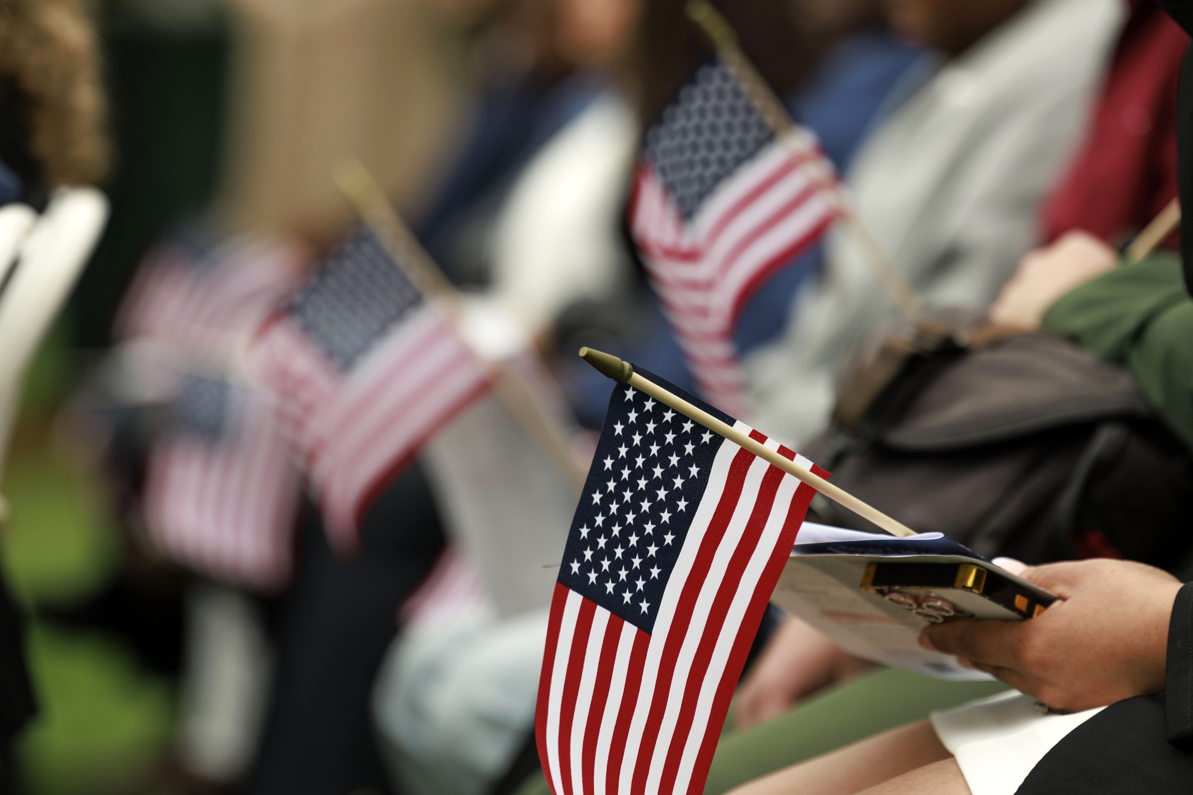 Ceremonia de naturalización en Lexington Battle Green