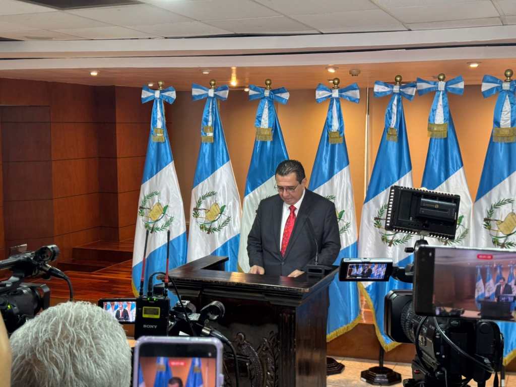 Autoridades del Ministerio Público en conferencia del fiscal general Gabriel García Luna