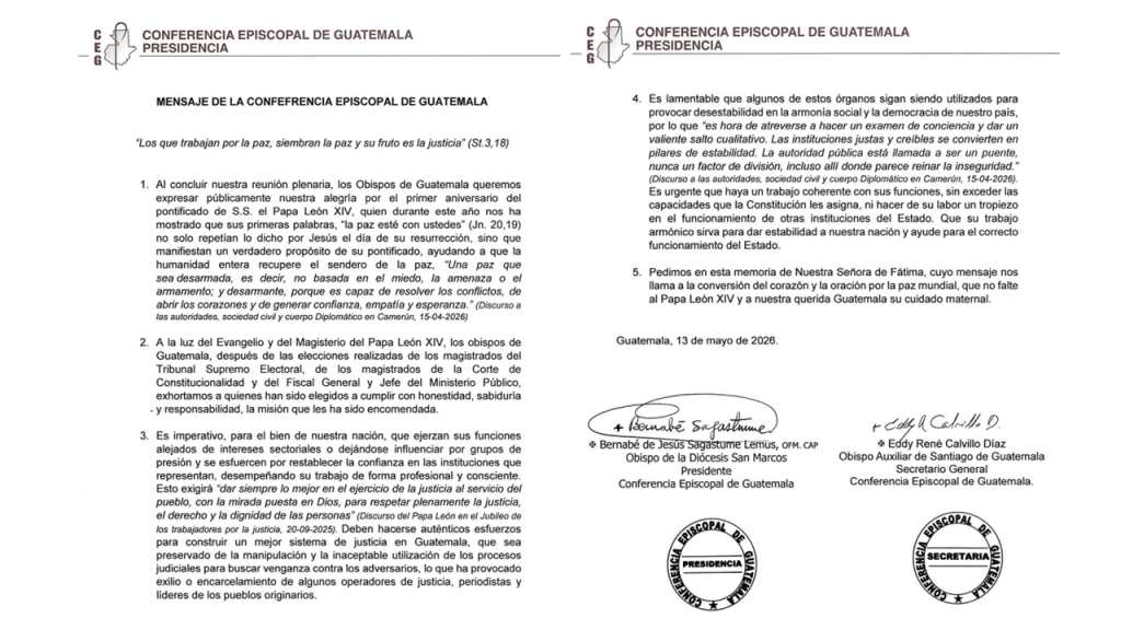 Conferencia episcopal elecciones segundo grado