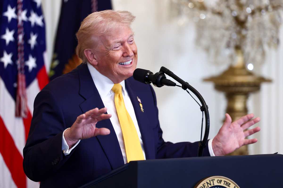 El presidente estadounidense Trump pronuncia un discurso en una recepción conmemorativa del Mes de la Historia Afroamericana en la Casa Blanca.