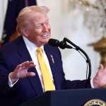 El presidente estadounidense Trump pronuncia un discurso en una recepción conmemorativa del Mes de la Historia Afroamericana en la Casa Blanca.