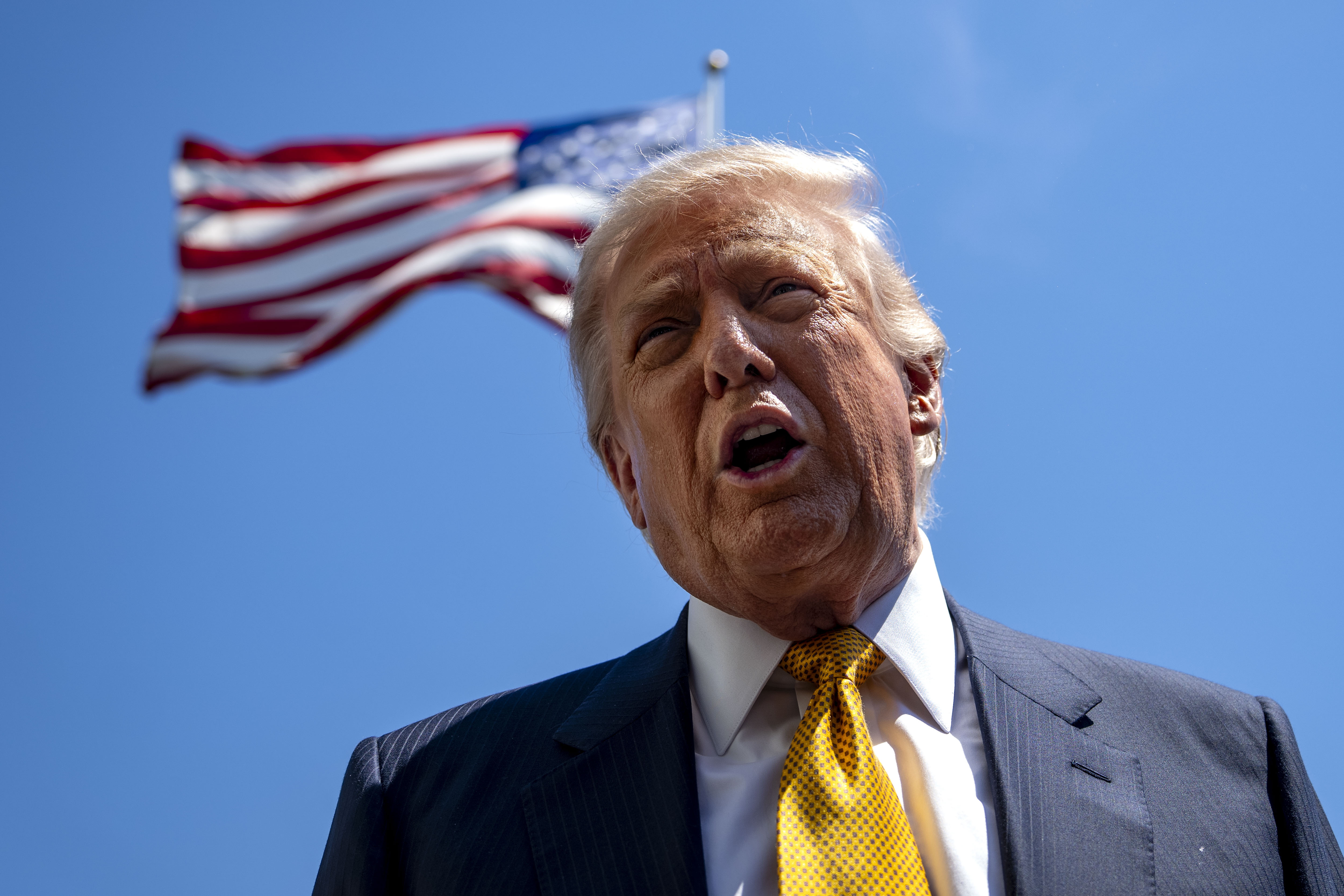 US President Trump departs White House for China