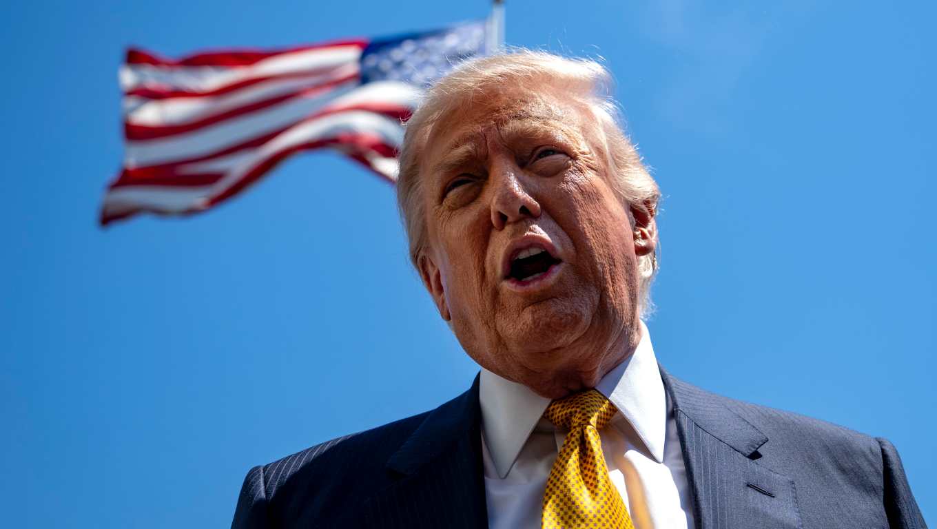 US President Trump departs White House for China