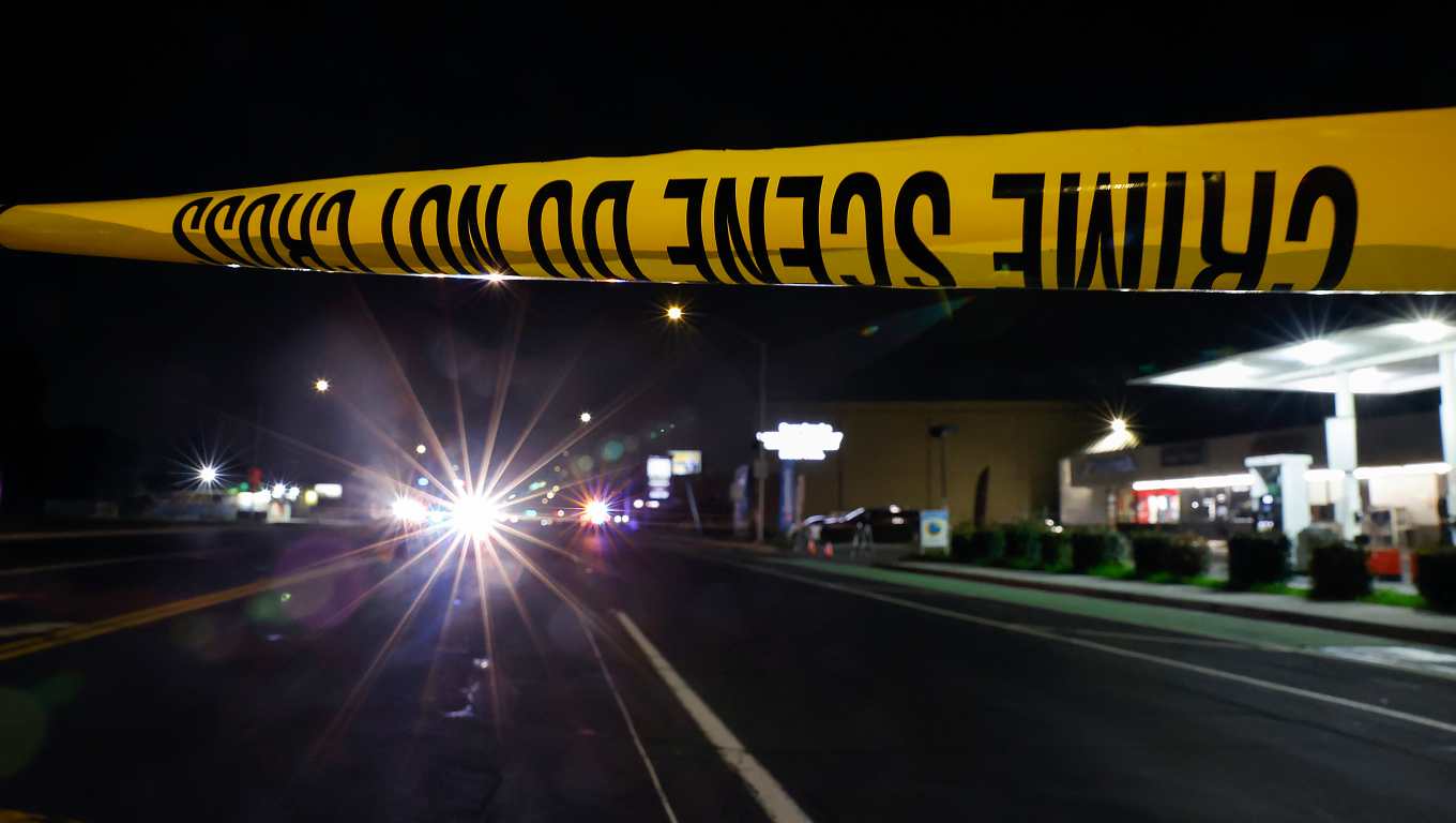 Escena del crimen en Estados Unidos