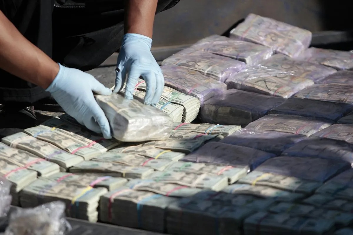 Incautación de dinero en operativo relacionado con investigación por lavado de dinero en Guatemala
