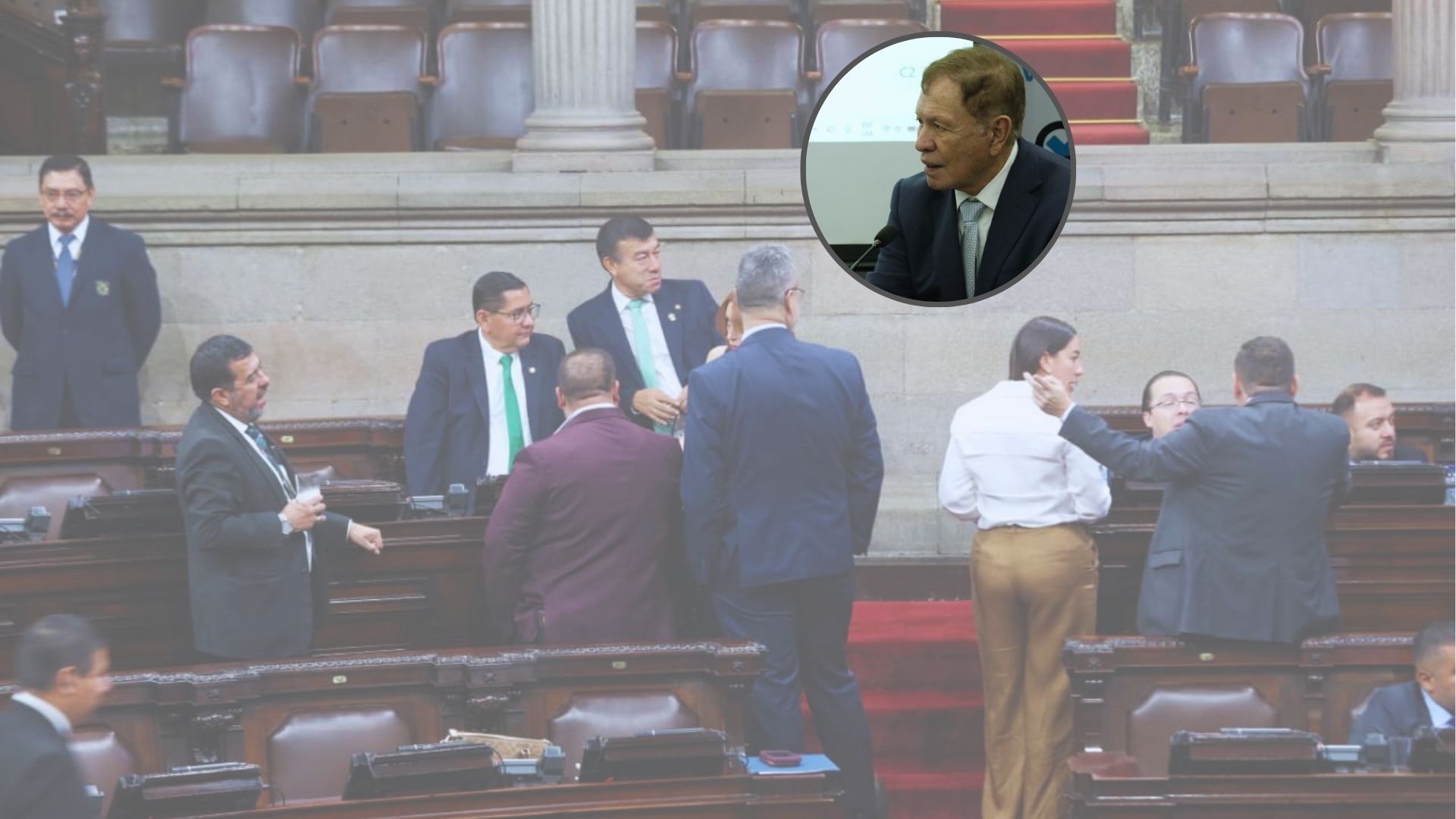 Luis Contreras afirmó que rompió el quórum luego de que diputados integraran una mesa paralela y presentaran nuevas enmiendas de última hora a la ley contra el lavado de dinero. (Foto, Prensa Libre: Moisés Xec)