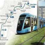 El proyecto del Metro Riel busca conectar Centra Sur y Centra Norte, en 41 minutos, con un tren ligero de 22 estaciones para reducir la congestión vehicular en la capital. (Foto, Prensa Libre: cortesía Pronacom)