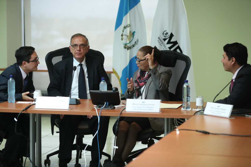 Conferencia de prensa de la FECI, el Ministerio Público y la CICIG en 2018 sobre investigaciones conjuntas en Guatemala