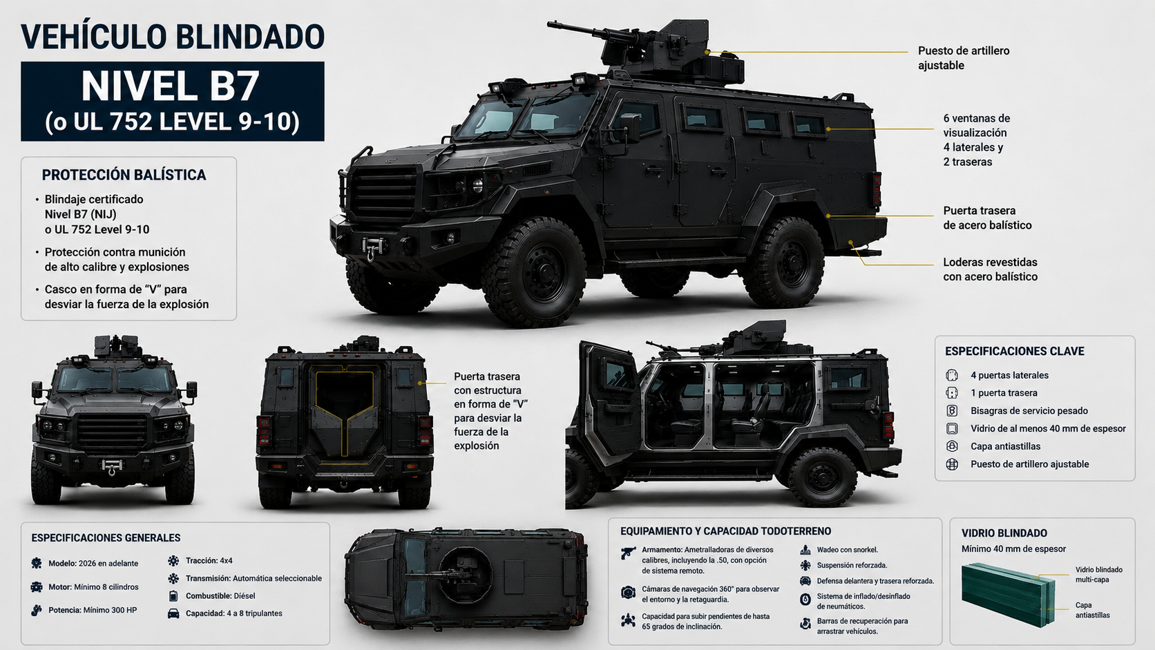 PNC busca adquirir patrullas, grúas y vehículos blindados tipo militar