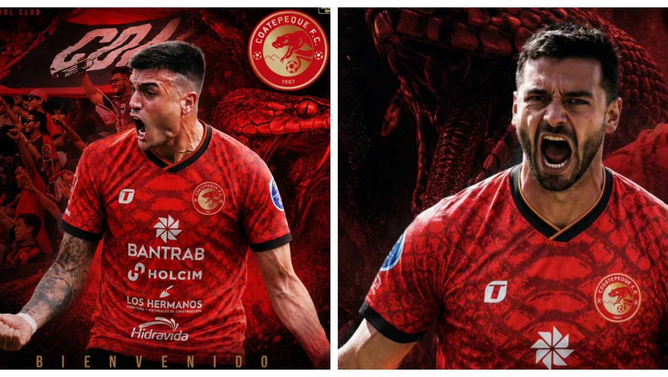Matías Rotondi y Ramico Rocca son nuevos figuras del Coatepeque en la Primera División. (Foto Prensa Libre: Coatepeque).