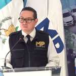 Ángel Pineda participa durante la presentación del último informe de gestión del Ministerio Público. (Foto Prensa Libre: Captura de pantalla)