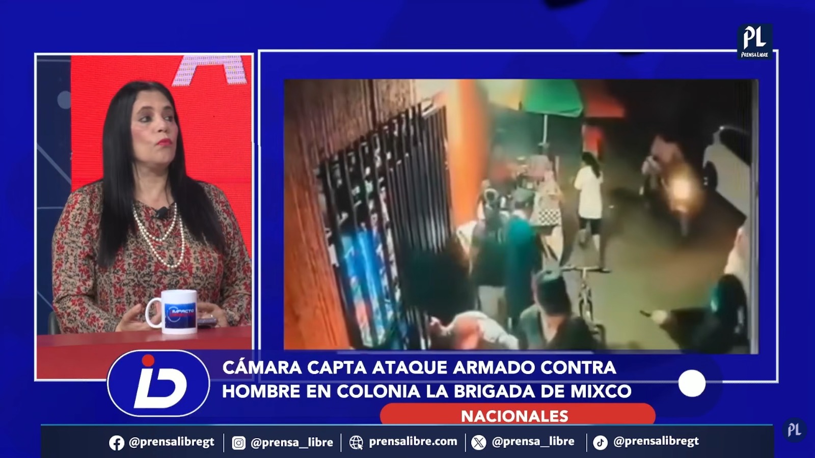 Un hombre murió a balazos en la colonia La Brigada, zona 7 de Mixco, en un ataque armado captado por cámaras de seguridad, mientras las autoridades investigan si el hecho estaría vinculado con disputas entre estructuras criminales que operan en el sector.