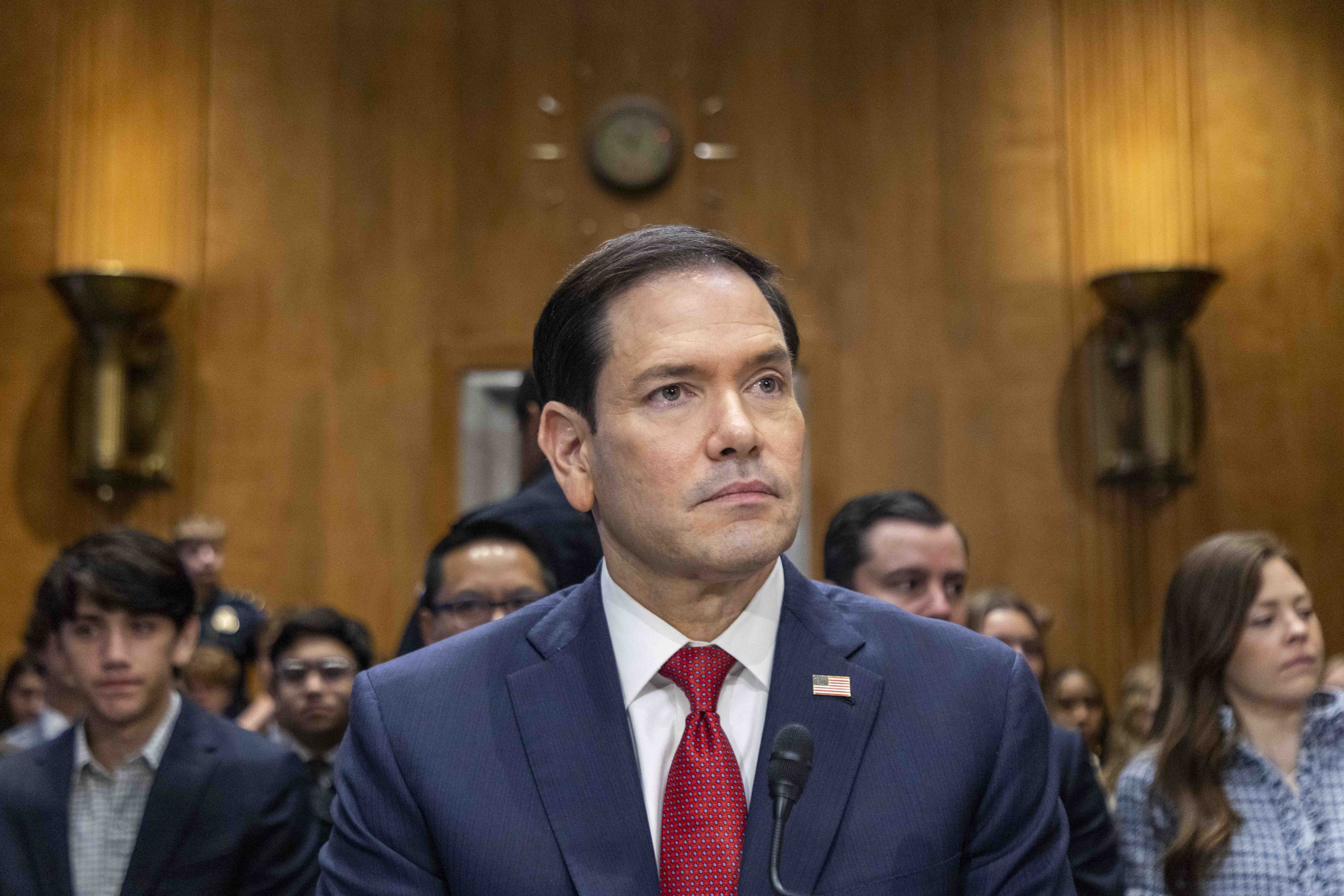 El secretario de Estado de Estados Unidos,  Marco Rubio. (Foto Prensa Libre: EFE/EPA/SHAWN THEW). 