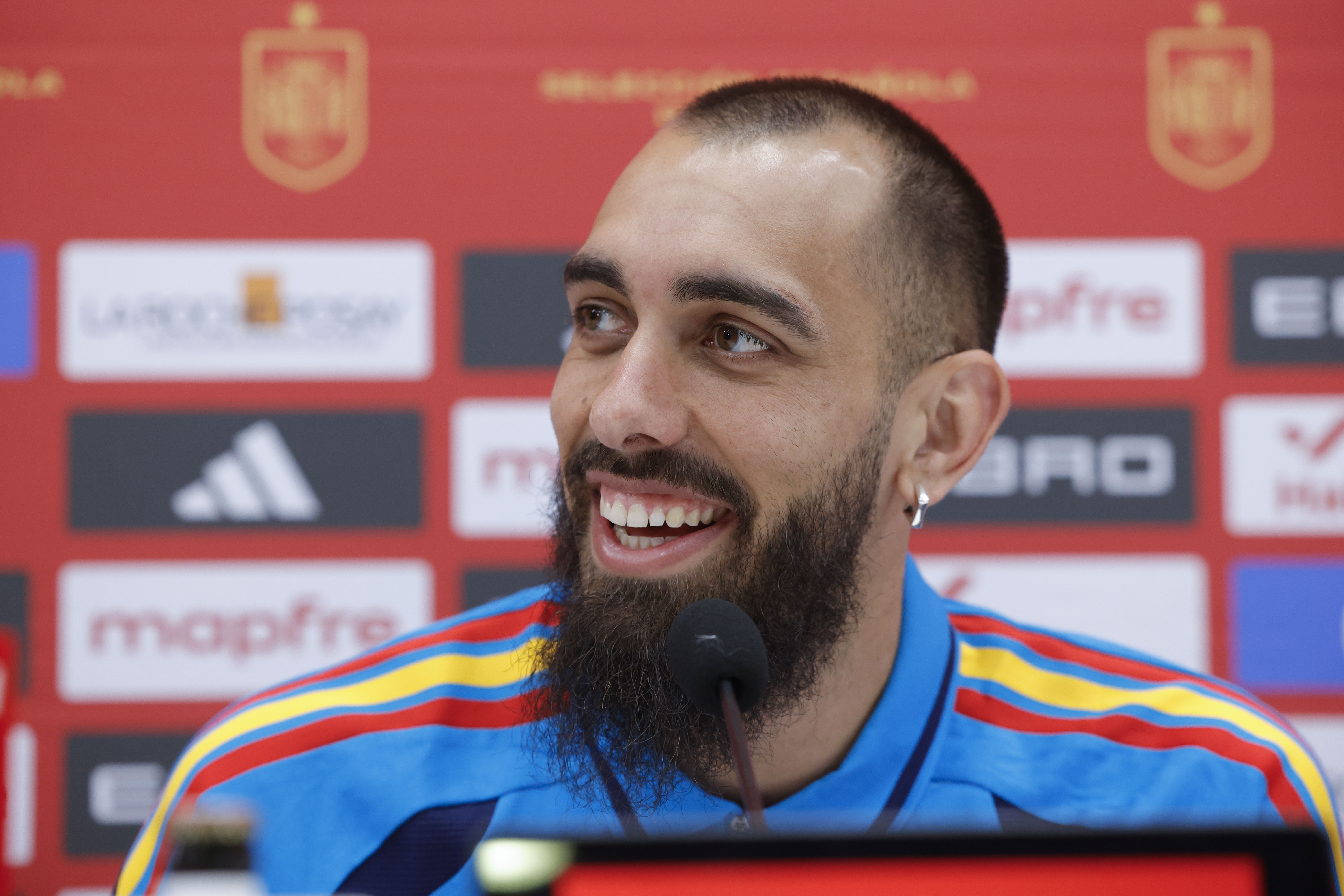 El delantero de la selección española Borja Iglesias. (Foto Prensa Libre: EFE/Zipi Aragón).