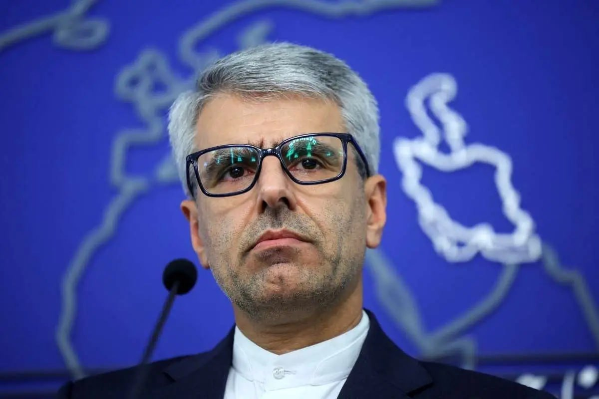 El portavoz del Ministerio de Exteriores iraní, Ismail Bagaei. (Foto Prensa Libre: EFE/ Tasnim News). 