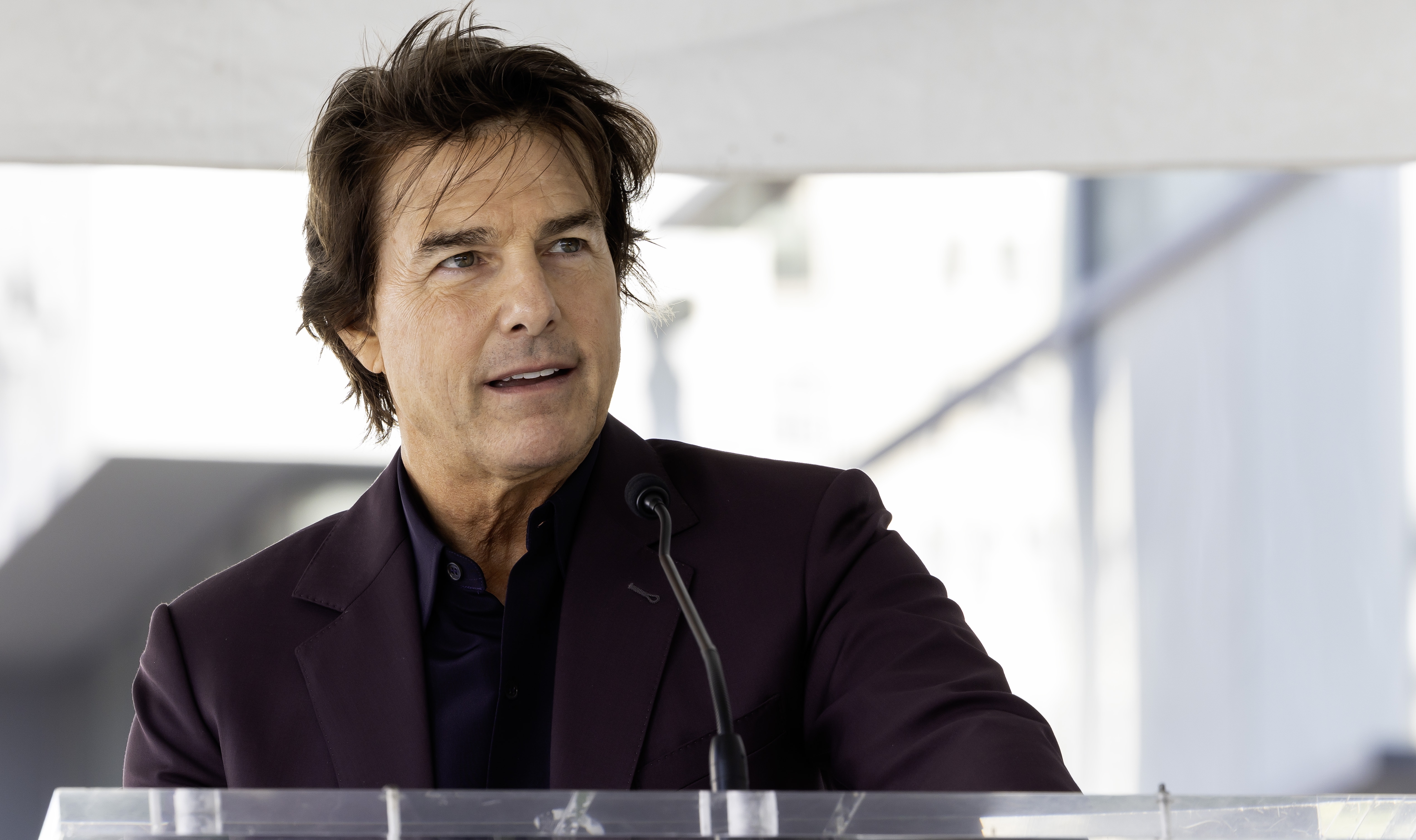 LOS ANGELES (United States), 12/06/2026.- US actor Tom Cruise speaks during a ceremony honoring David Beckham with a star on the Hollywood Walk of Fame in Los Angeles, California, USA, 12 June 2026. Beckham was recognized in the Sports Entertainment category. EFE/EPA/TED SOQUI