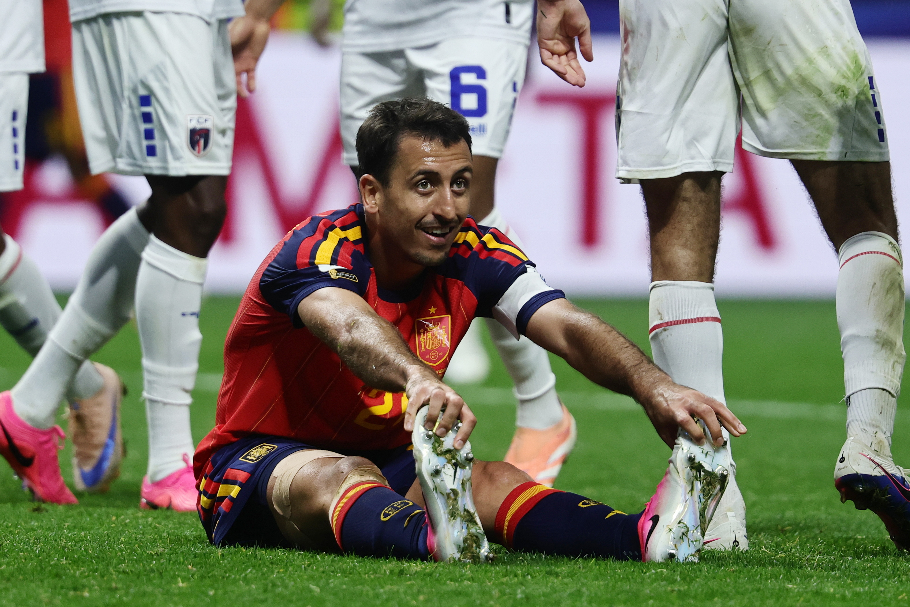 ATLANTA (United States), 15/06/2026.- Mikel Oyarzabal of Spain reacts during the FIFA World Cup 2026 group stage match Spain vs Cabo Verde, in Atlanta, USA, 15 June 2026. (España) EFE/EPA/RONALD WITTEK