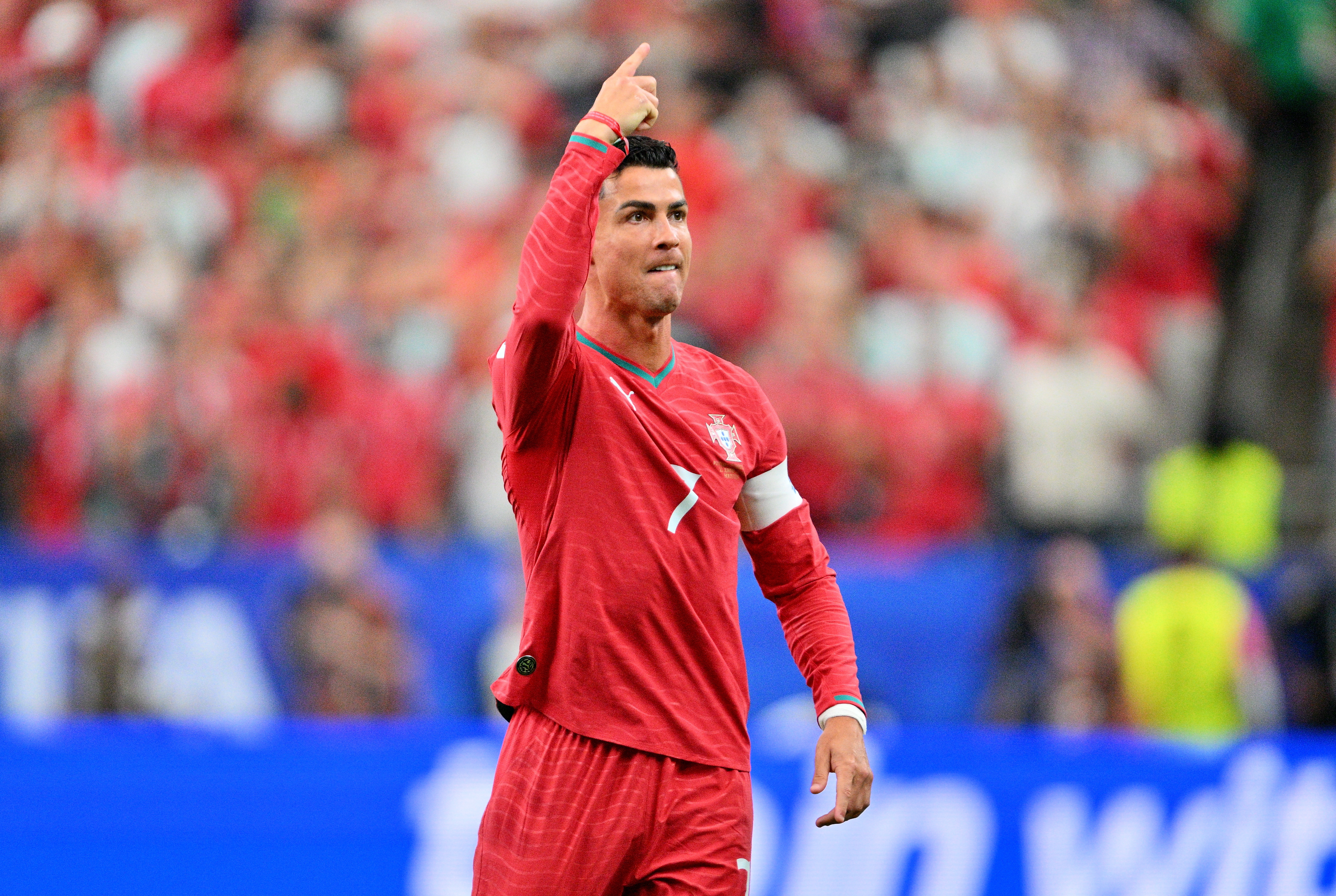 HOUSTON (United States), 23/06/2026.- Portugal's Cristiano Ronaldo celebrates after scoring a goal during the FIFA World Cup 2026 group stage match Portugal against Uzbekistan, in Houston, USA, 23 June 2026. EFE/EPA/SAM WASSON