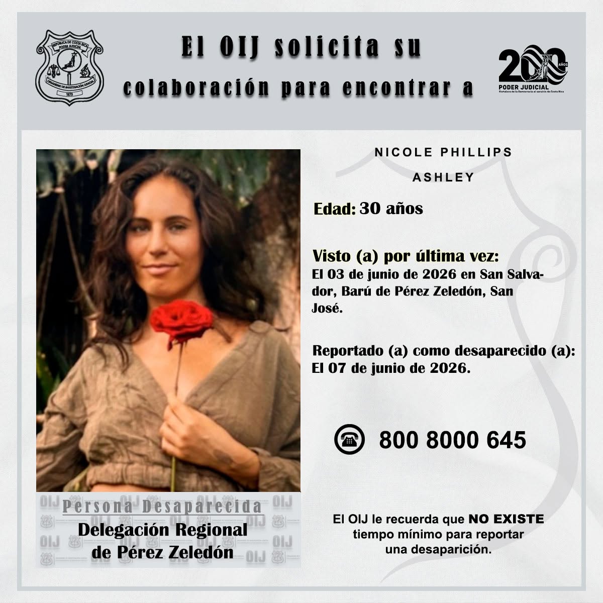 Ashley Phillips sigue desaparecida en Costa Rica: esto es lo que han encontrado los equipos de búsqueda