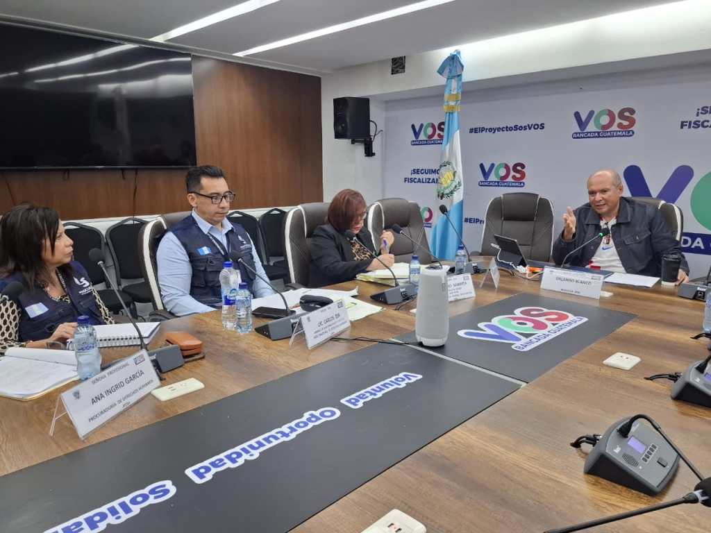 Citación de la bancada VOS con funcionarios de la Contraloría General de Cuentas, la Procuraduría General de la Nación y la Procuraduría de los Derechos Humanos sobre el caso de Walter Mazariegos.
