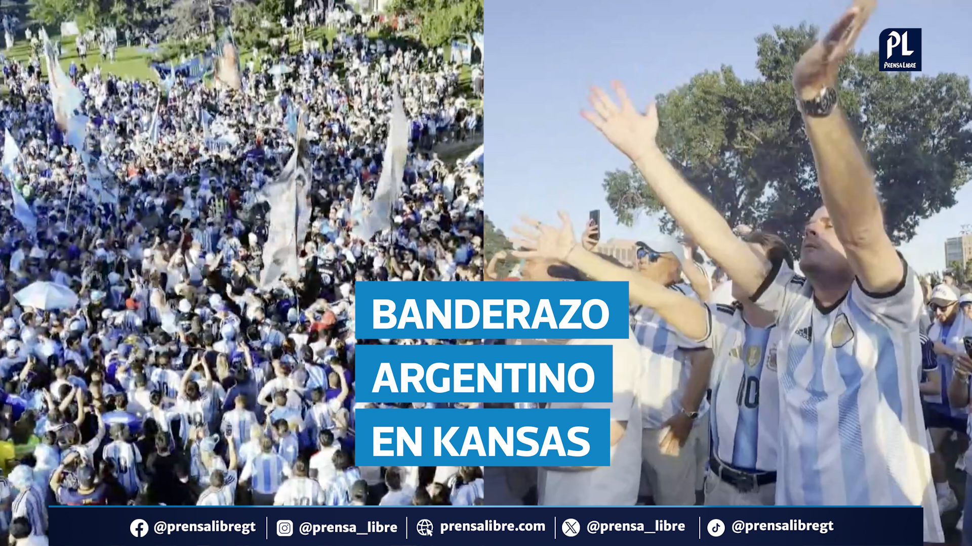 Argentina toma Kansas: banderazo albiceleste enciende la previa del Mundial 2026
