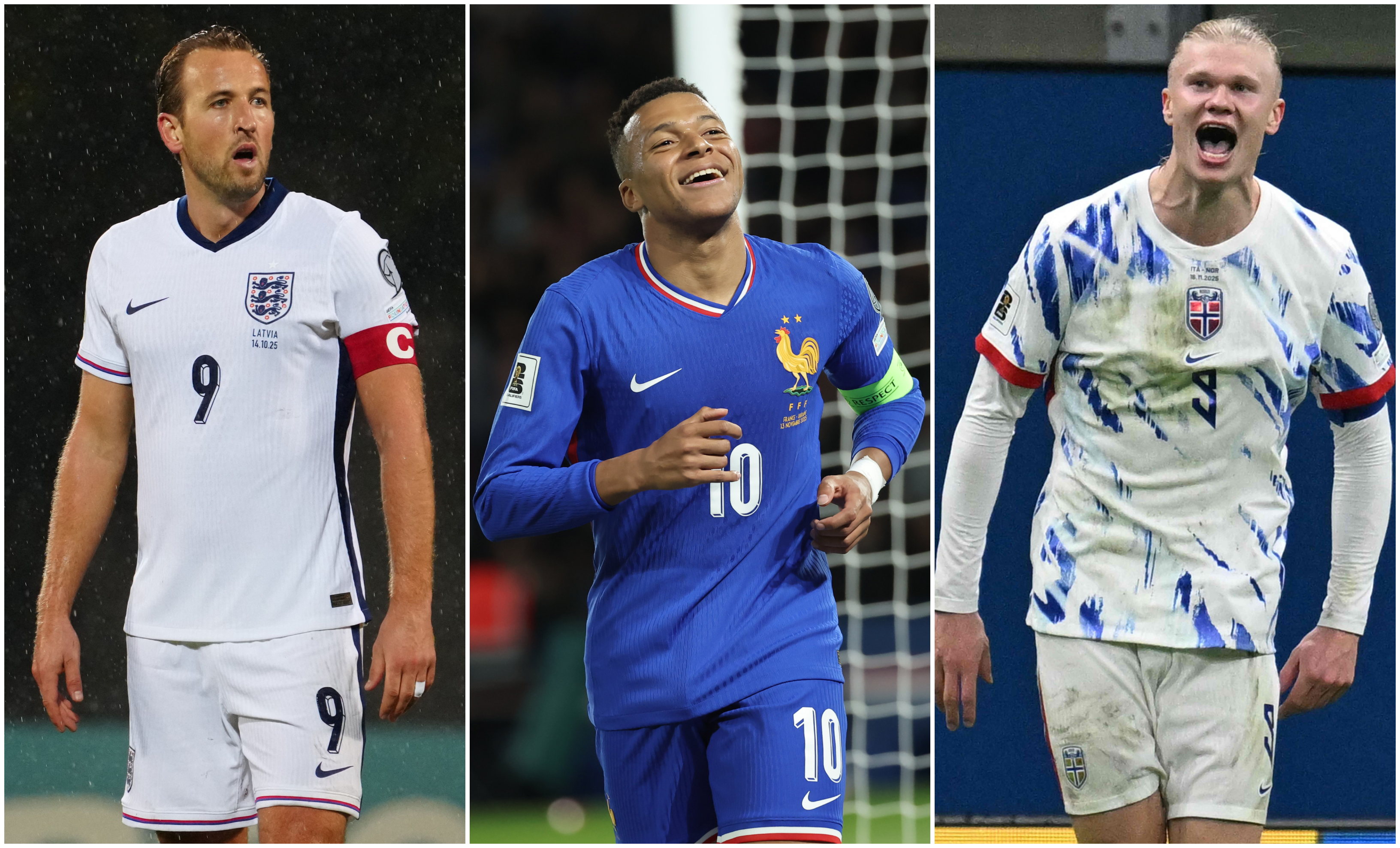 Kane Mbappé Erling Haaland