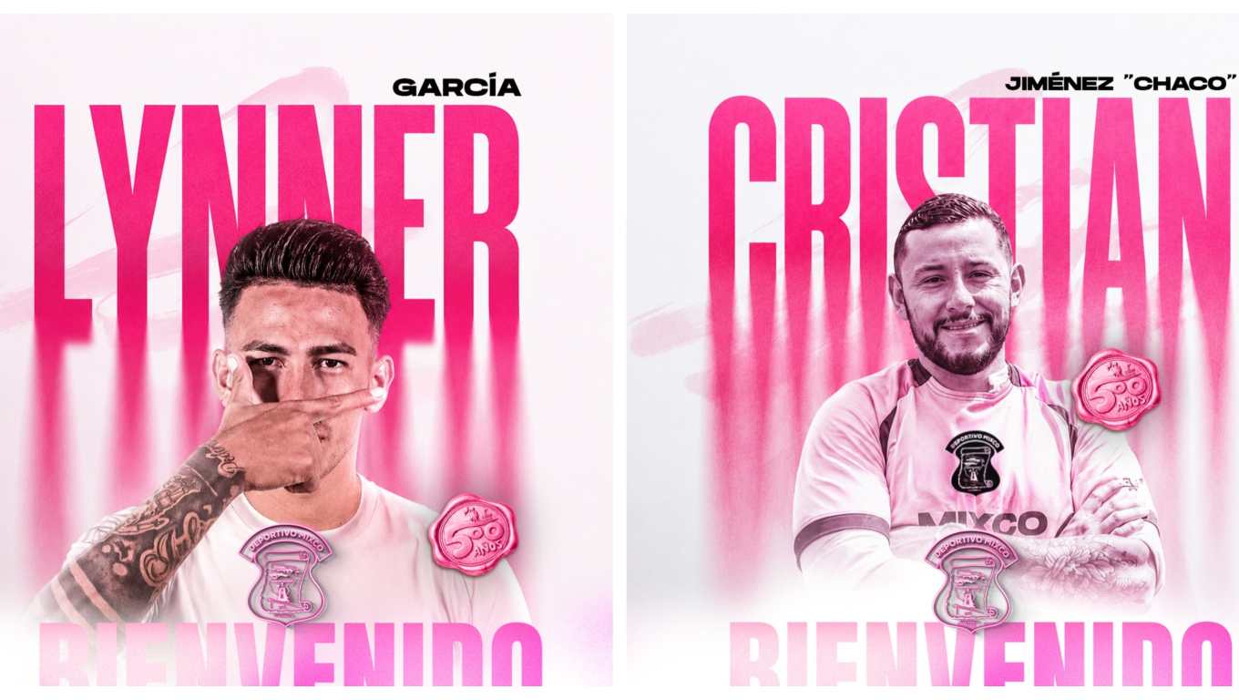 Lynner García y Cristian “Chaco” Jiménez son nuevos jugadores de Mixco. (Foto Prensa Libre: Deportivo Mixco).
