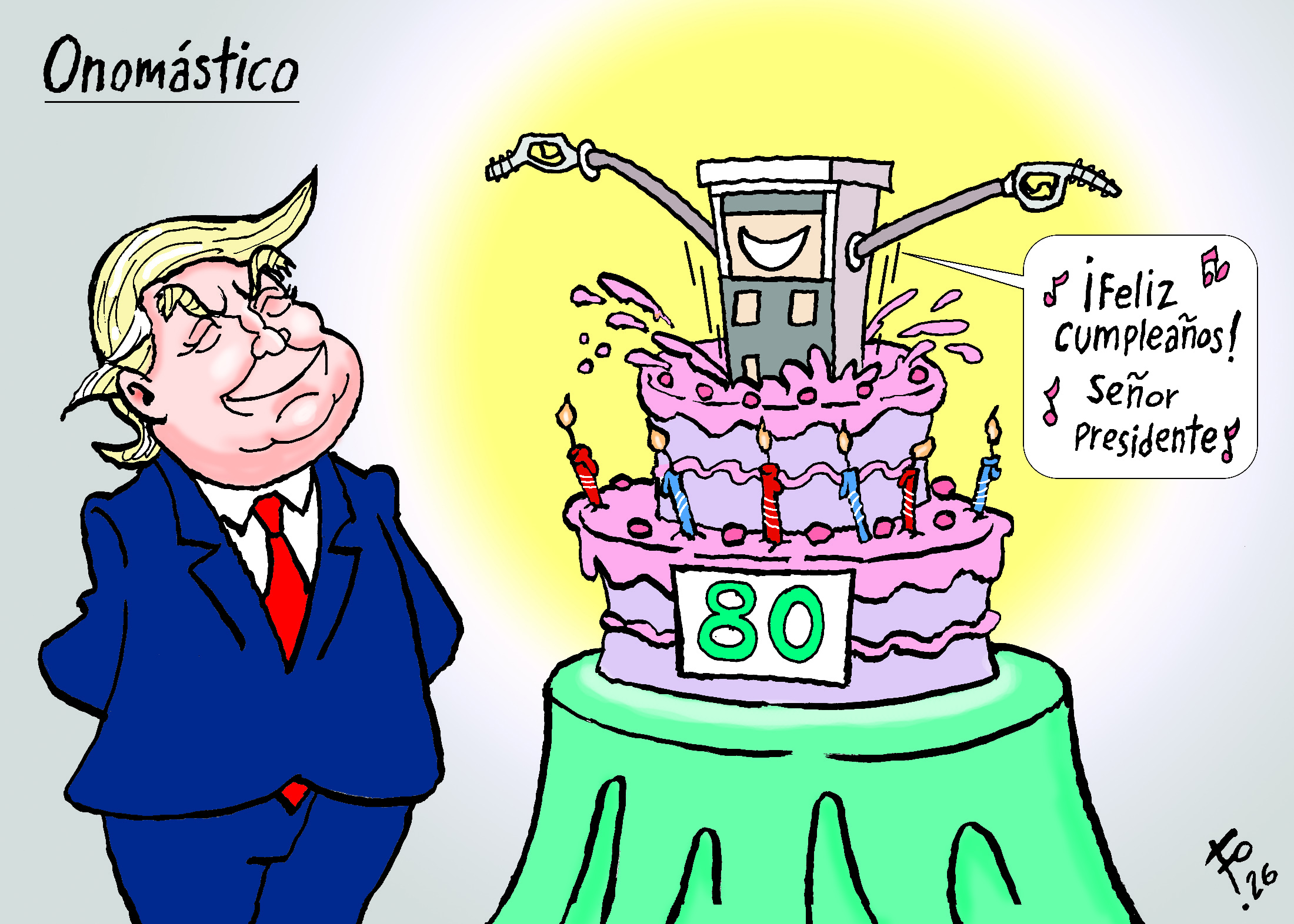 Personaje: Donald Trump.