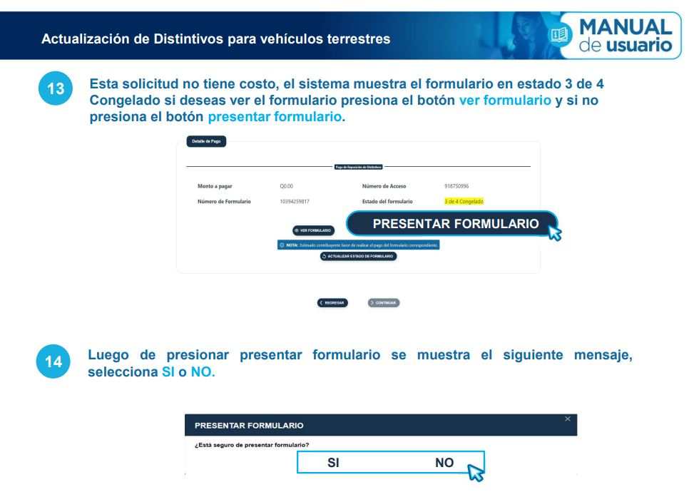 Pasos Manual del Usuario de la SAT para solicitud de actualización de placas temporales