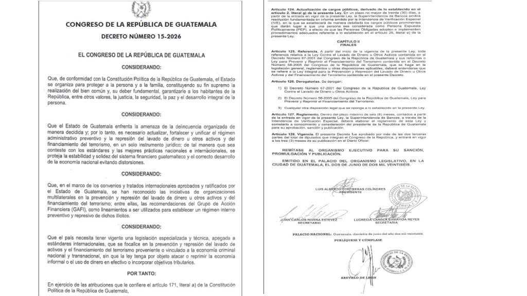 Sanción ley antilavado