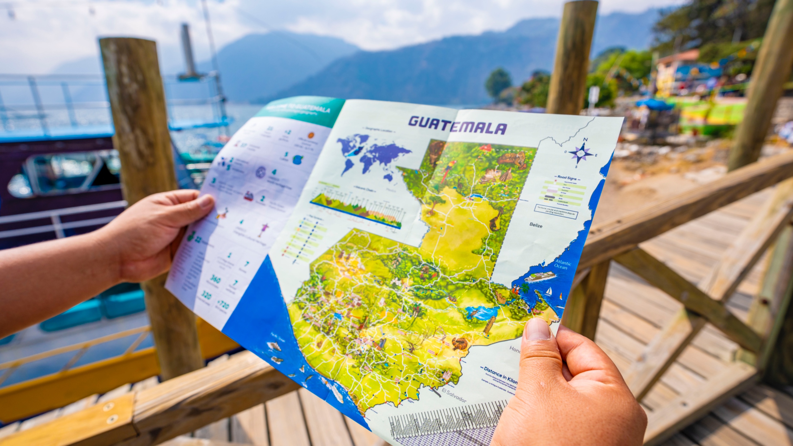 Turismo en Guatemala mapa de destinos foto Inguat