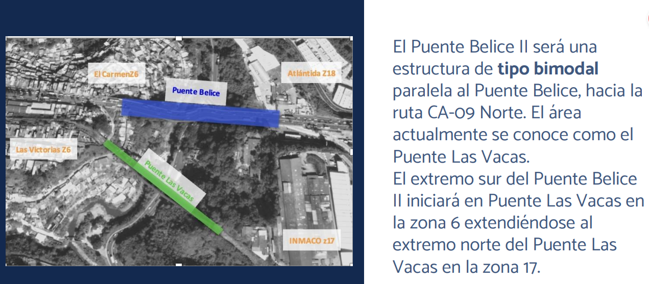 Diseño del Puente Belice II. (Foto, Prensa Libre: cortesía Fundesa)
