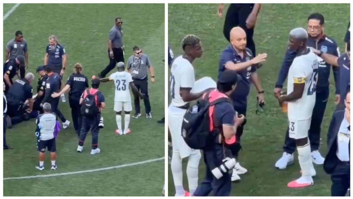 VIDEO: Moisés Caicedo protegió a un aficionado guatemalteco 