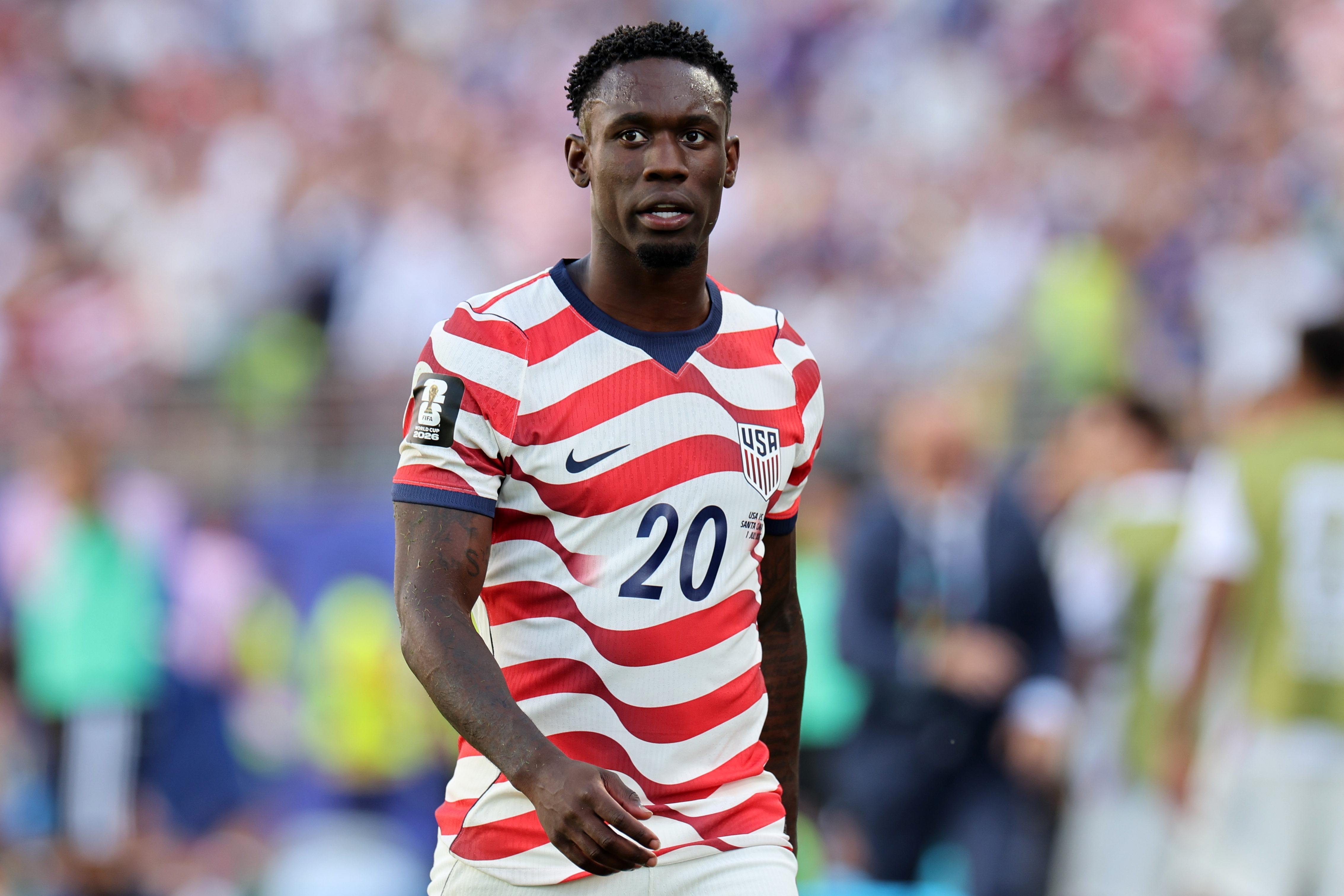 Folarin Balogun, delantero de la selección de Estados Unidos. (Foto Prensa Libre: EFE/EPA/BENJAMIN FANJOY). 