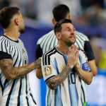 AME7332. MIAMI (ESTADOS UNIDOS), 03/07/2026.- Lionel Messi de Argentina reacciona este viernes, al finalizar un partido del Mundial de la FIFA 2026 entre Argentina y Cabo Verde en el estadio Hard Rock en Miami (Estados Unidos). EFE/ Alberto Estevez