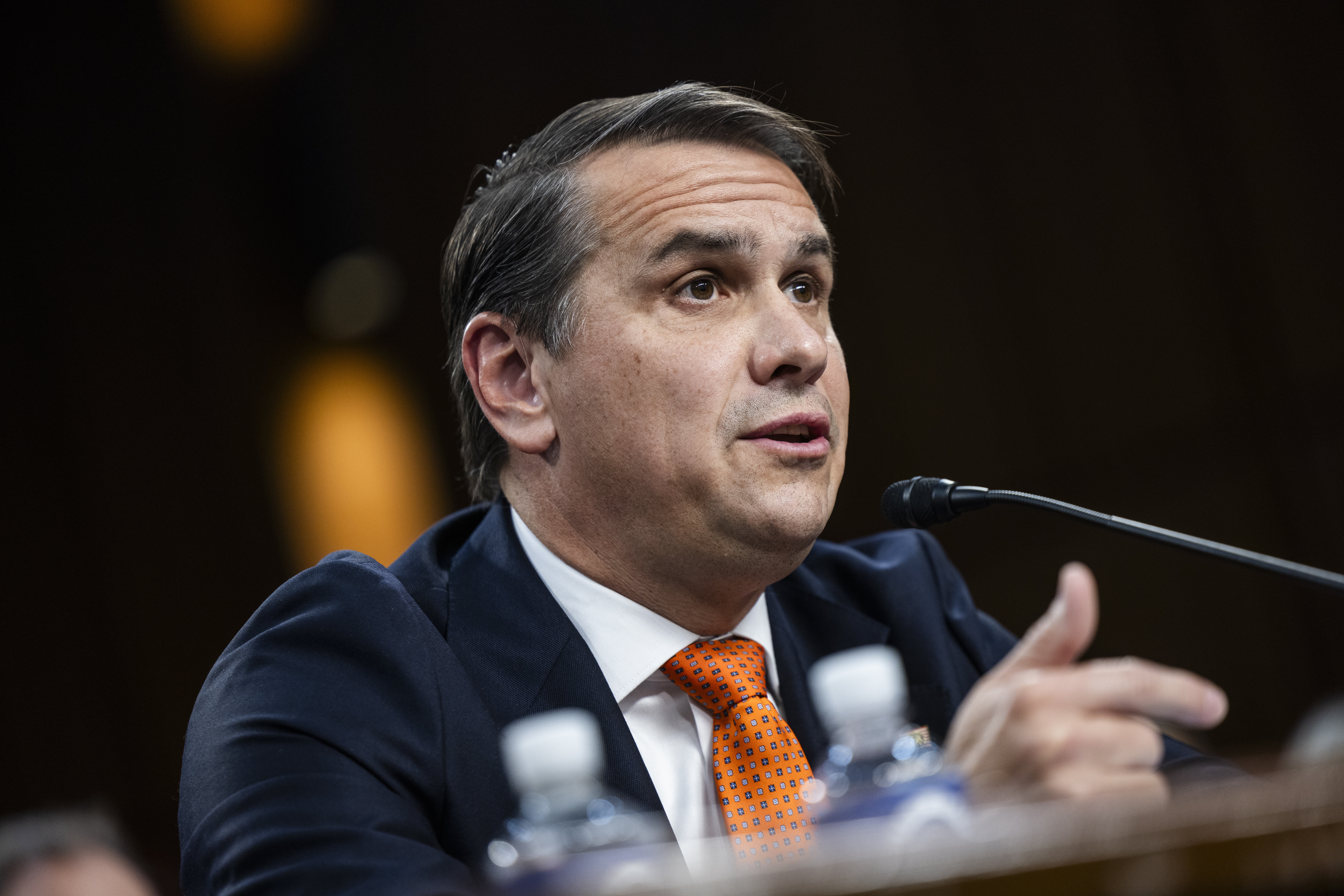 El fiscal general interino de Estados Unidos, Todd Blanche. (Foto Prensa Libre: EFE/EPA/JIM LO SCALZO). 