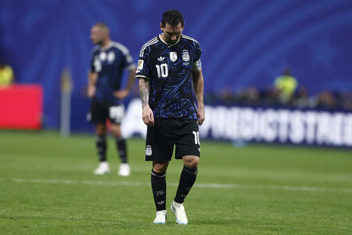 ATLANTA (United States), 15/07/2026.- Lionel Messi of Argentina reacts during the FIFA World Cup 2026 semifinals match England against Argentina, in Atlanta, USA, 15 July 2026. EFE/EPA/WILL OLIVER