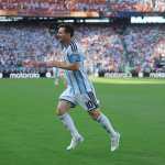 GR3019. NUEVA JERSEY (ESTADOS UNIDOS), 19/07/2026.- Lionel Messi de Argentina reacciona este domingo, en el partido de la final del Mundial de la FIFA 2026 entre España y Argentina en el estadio MetLife en Nueva Jersey (Estados Unidos). EFE/ Octavio Guzman