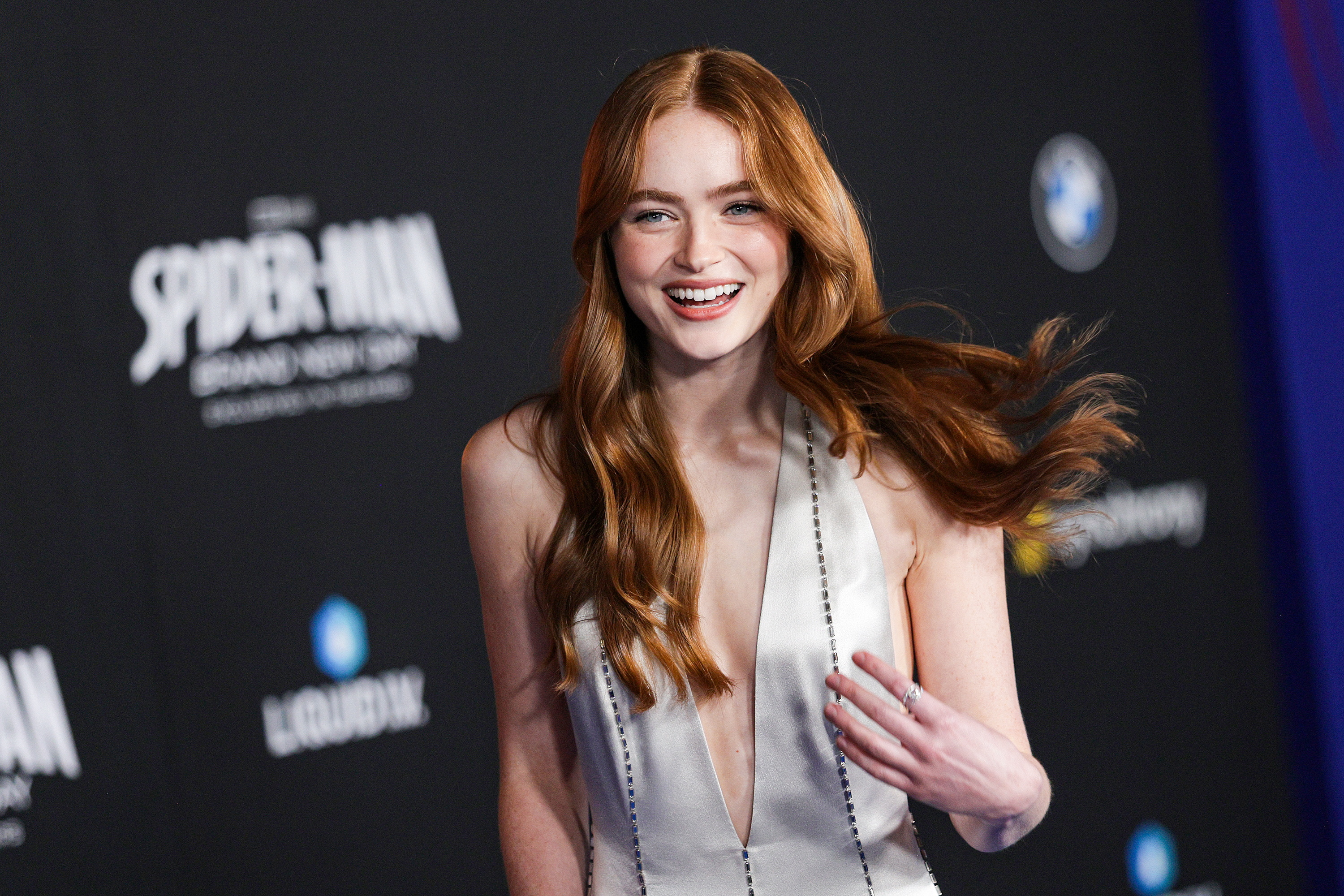 LOS ANGELES (United States), 28/07/2026.- US actor Sadie Sink arrives for the world premiere of Spider-Man: Brand New Day at the Dolby Theatre in Los Angeles, California, USA, 27 July 2026. EFE/EPA/CHRIS TORRES