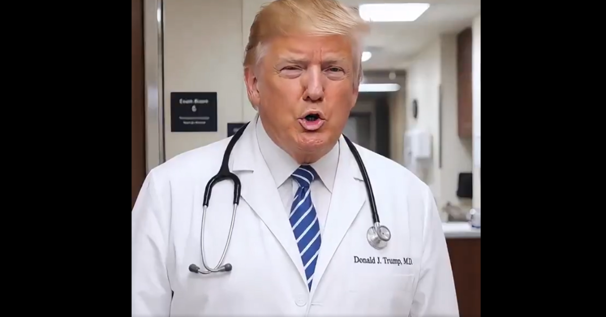 Trump Uses AI Video to Diagnose Celebrities with 'Anti-Trump Delusion Syndrome'